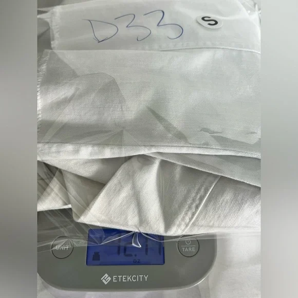 Kut from the Kloth Kara Fray Hem White Denim Jacket Size Small NWT - Picture 12 of 12